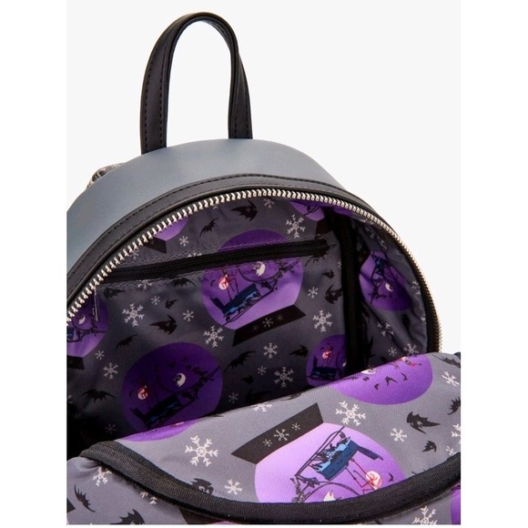 Loungefly Disney Nightmare Before Christmas Jack Sleigh Snow Globe Glow Backpack main image 5